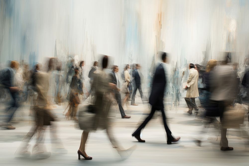 Walking motion people speed. AI generated Image by rawpixel.