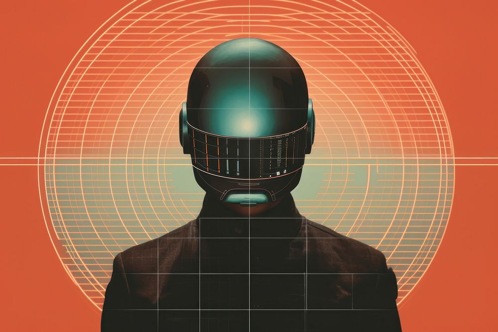 Vintage sci fi illustration adult technology futuristic. AI generated Image by rawpixel.