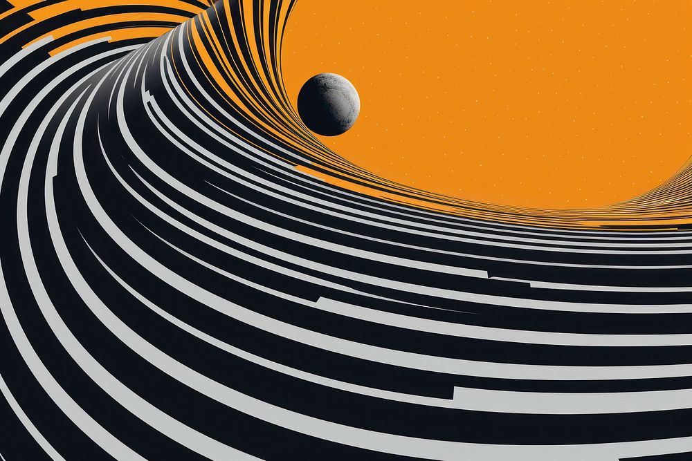 Vintage space science illustration backgrounds concentric technology. AI generated Image by rawpixel.