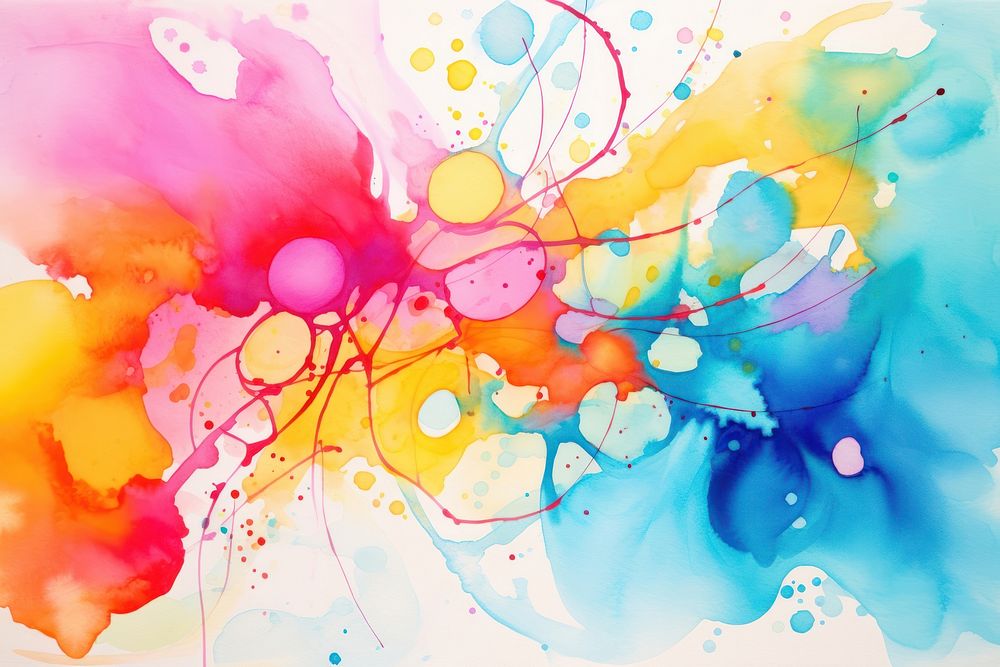 Watercolor abstract art pattern backgrounds creativity. AI generated Image by rawpixel.