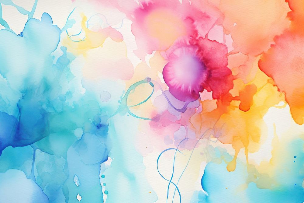 Watercolor abstract art painting backgrounds creativity. AI generated Image by rawpixel.