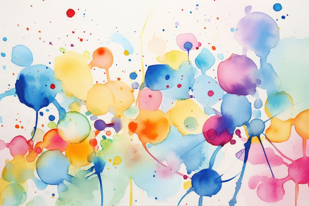 Watercolor abstract art painting backgrounds creativity. AI generated Image by rawpixel.