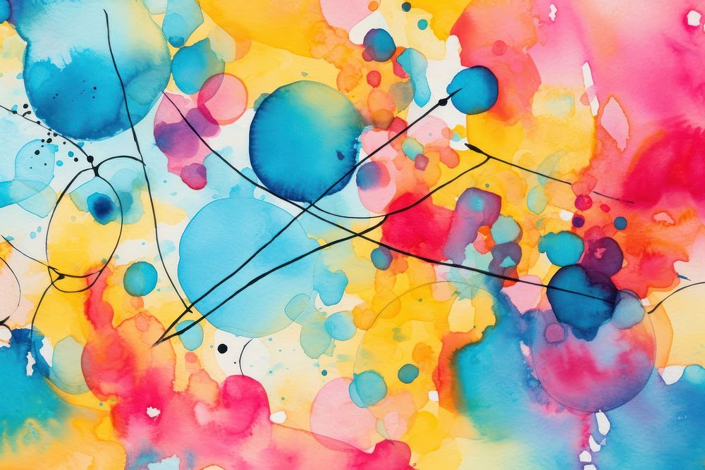 Watercolor abstract art painting pattern backgrounds. AI generated Image by rawpixel.