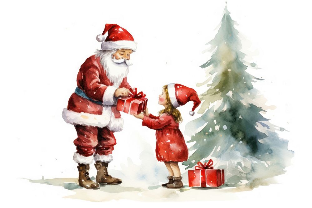 Christmas child cute kid. AI generated Image by rawpixel.