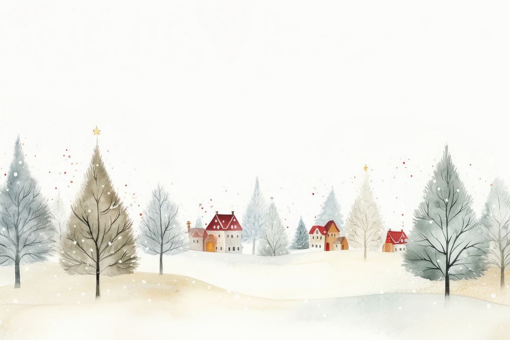 Christmas background outdoors winter nature. AI generated Image by rawpixel.