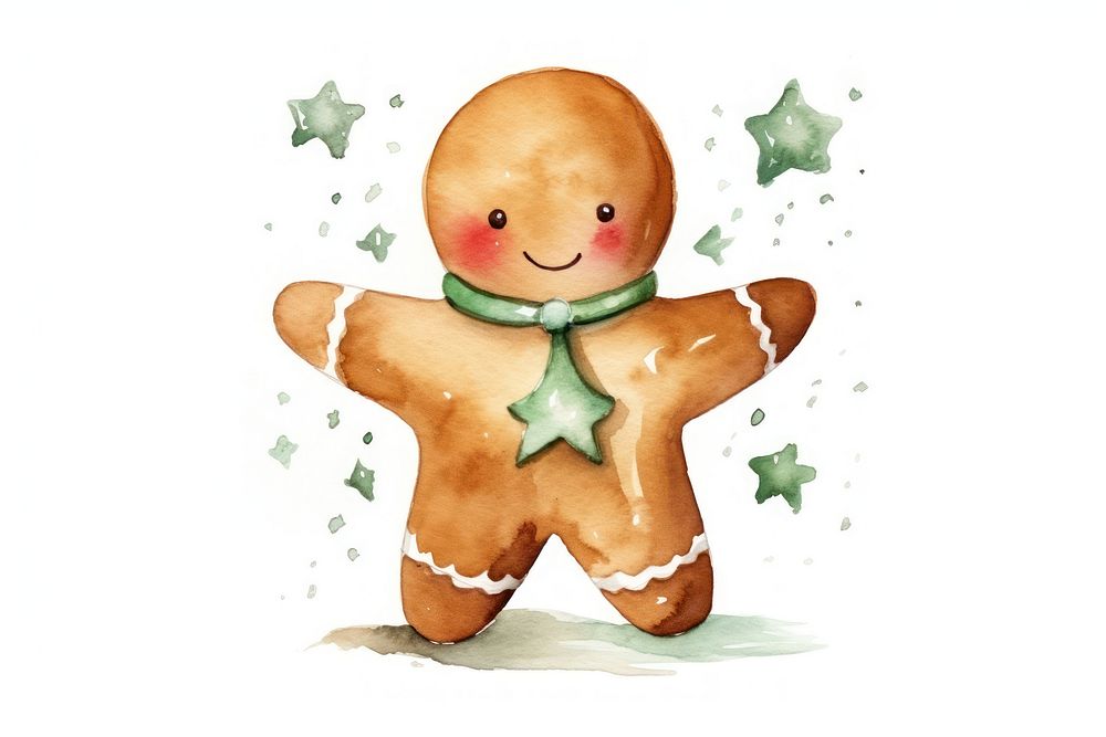 Christmas ctocking gingerbread cookie representation. AI generated Image by rawpixel.