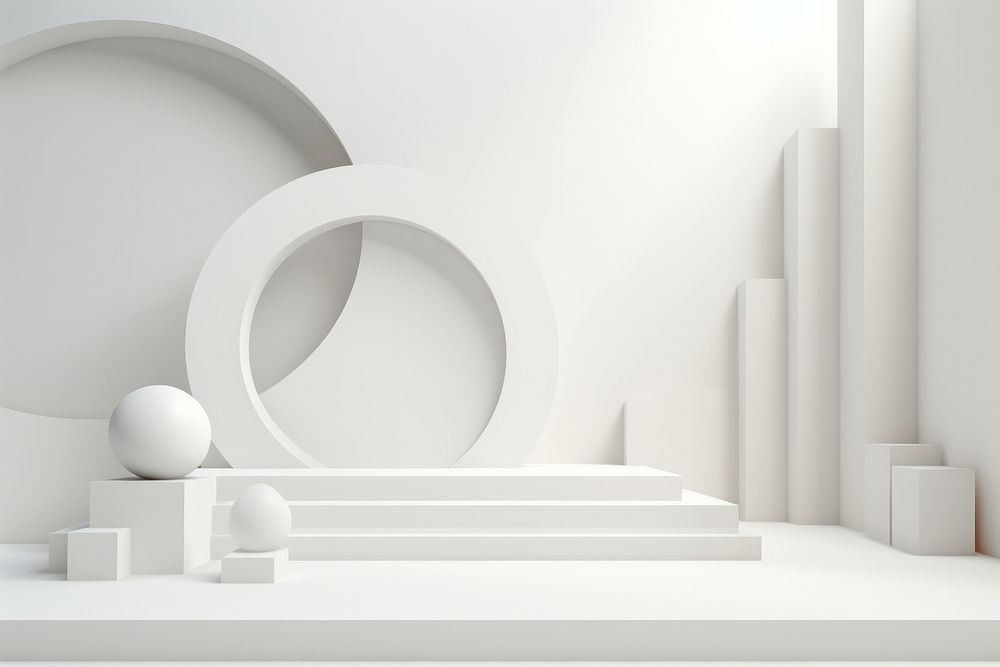 White background architecture creativity porcelain. AI generated Image by rawpixel.