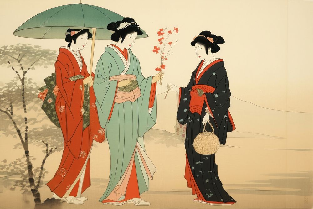 Kimono fashion adult woman. AI generated Image by rawpixel.