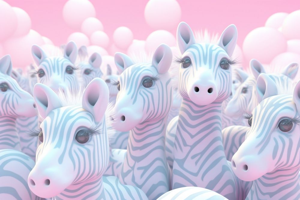 Zebras livestock wildlife cartoon. AI generated Image by rawpixel.