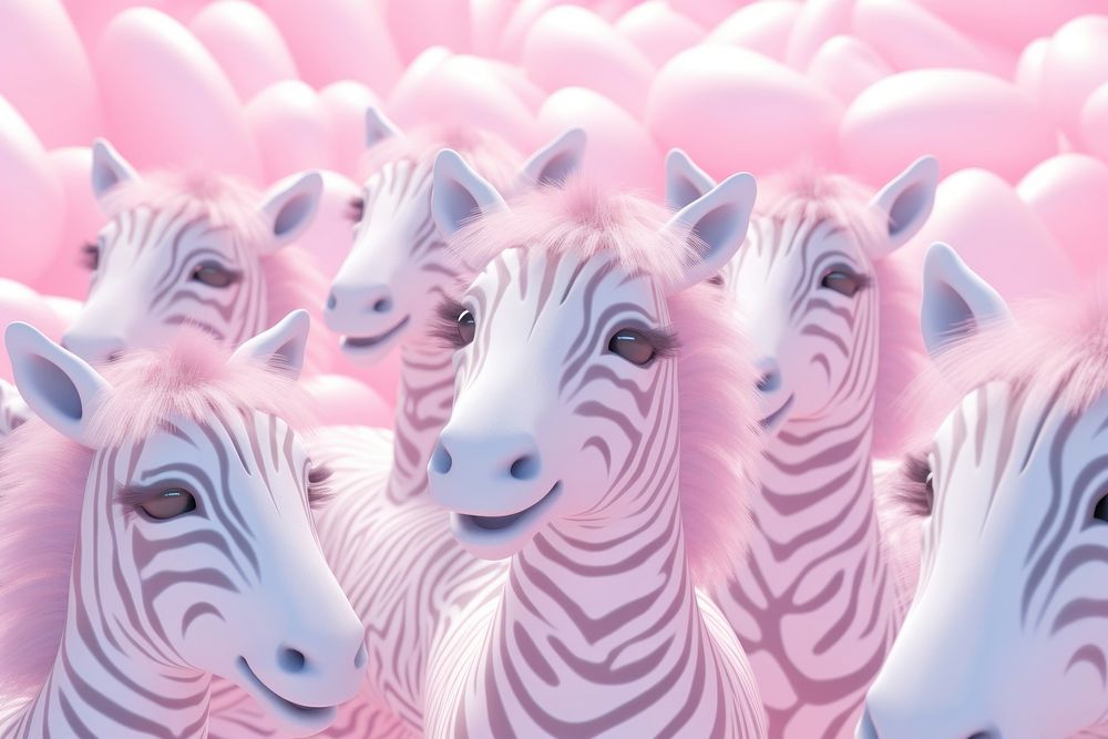Zebras wildlife cartoon animal. AI generated Image by rawpixel.