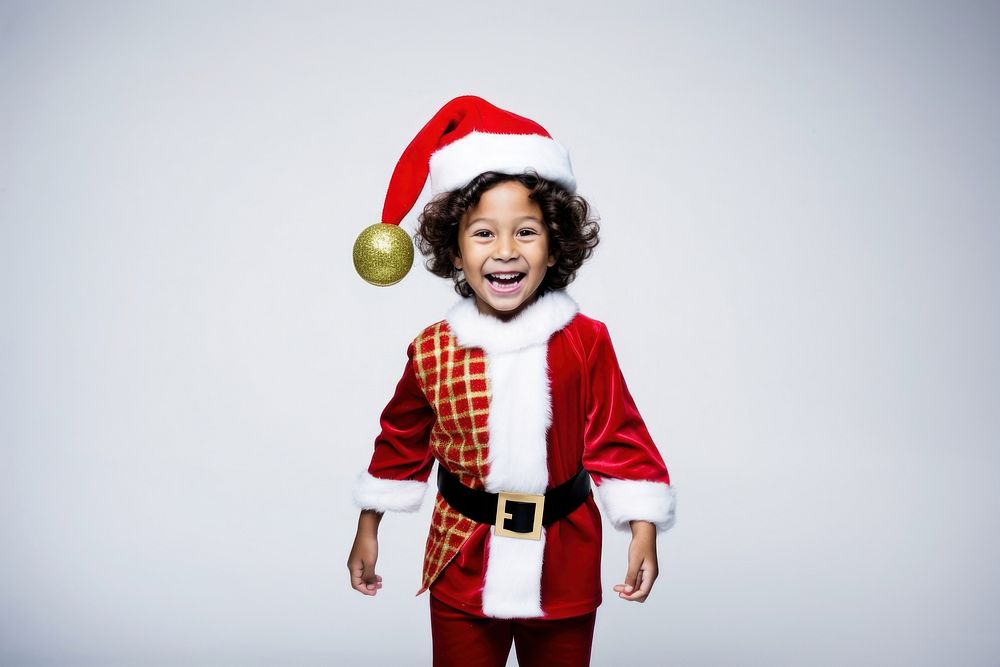 A happy kid christmas costume celebration. AI generated Image by rawpixel.