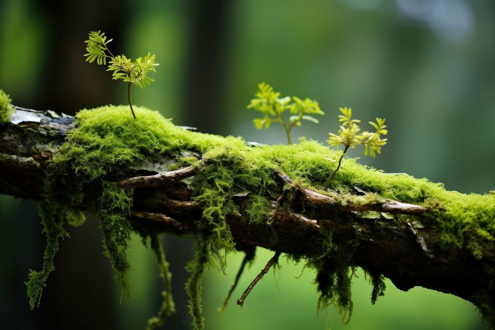 Plant moss tree vegetation. AI generated Image by rawpixel.