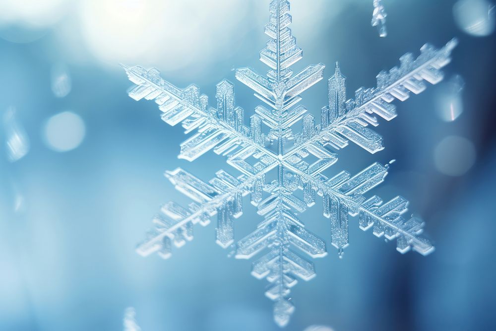 Snowflake christmas winter white. AI generated Image by rawpixel.