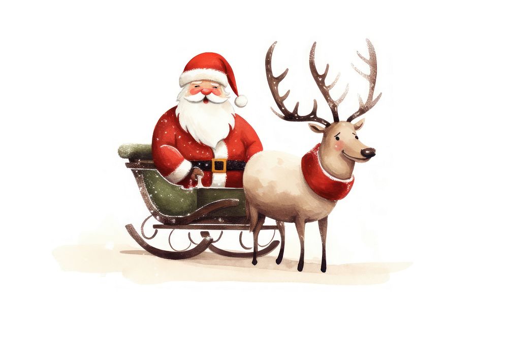 Christmas mammal deer representation. AI generated Image by rawpixel.