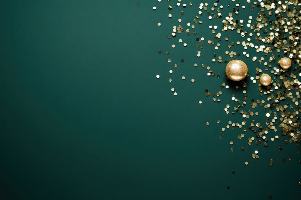 Gold glitter backgrounds luxury green. AI generated Image by rawpixel.