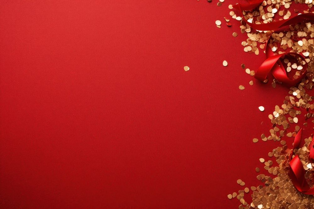 Gold glitter backgrounds petal red. AI generated Image by rawpixel.