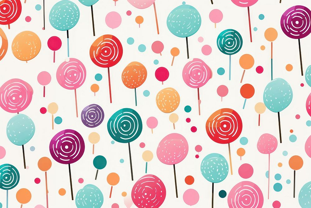 Lollipop pattern confectionery candy. AI generated Image by rawpixel.