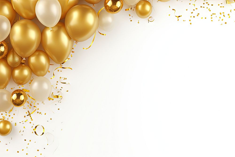 Gold backgrounds decoration balloon. AI generated Image by rawpixel.
