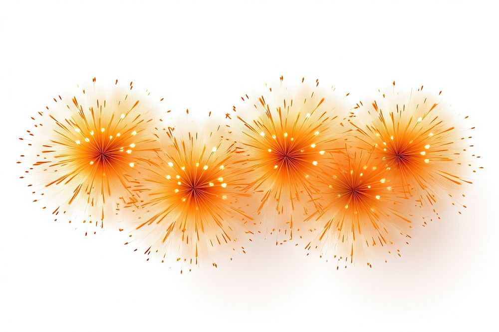 Orange Fireworks fireworks flower plant. AI generated Image by rawpixel.