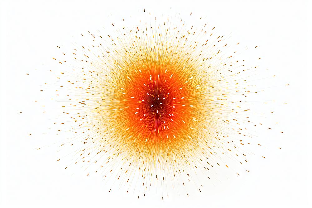 Orange Fireworks fireworks backgrounds white background. AI generated Image by rawpixel.
