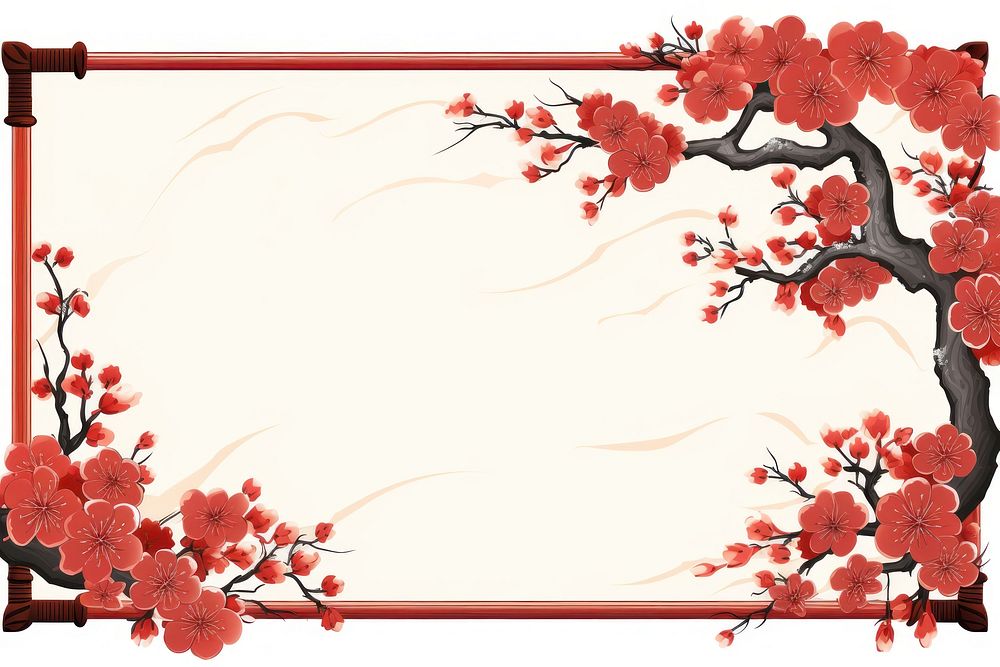 Blank banner blossom flower plant. AI generated Image by rawpixel.