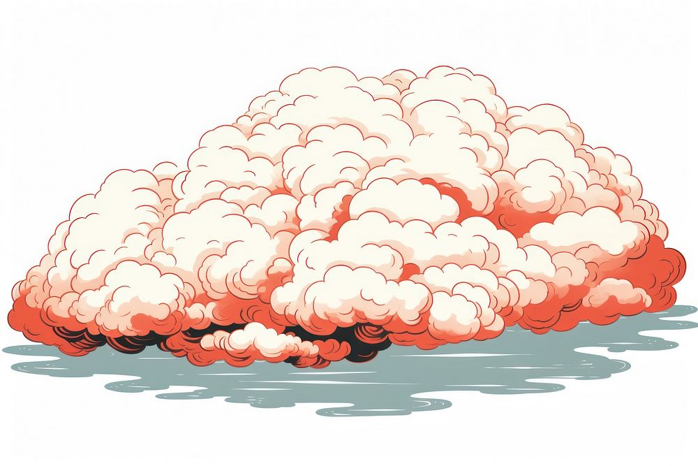 Chinese cloud explosion exploding outdoors. AI generated Image by rawpixel.
