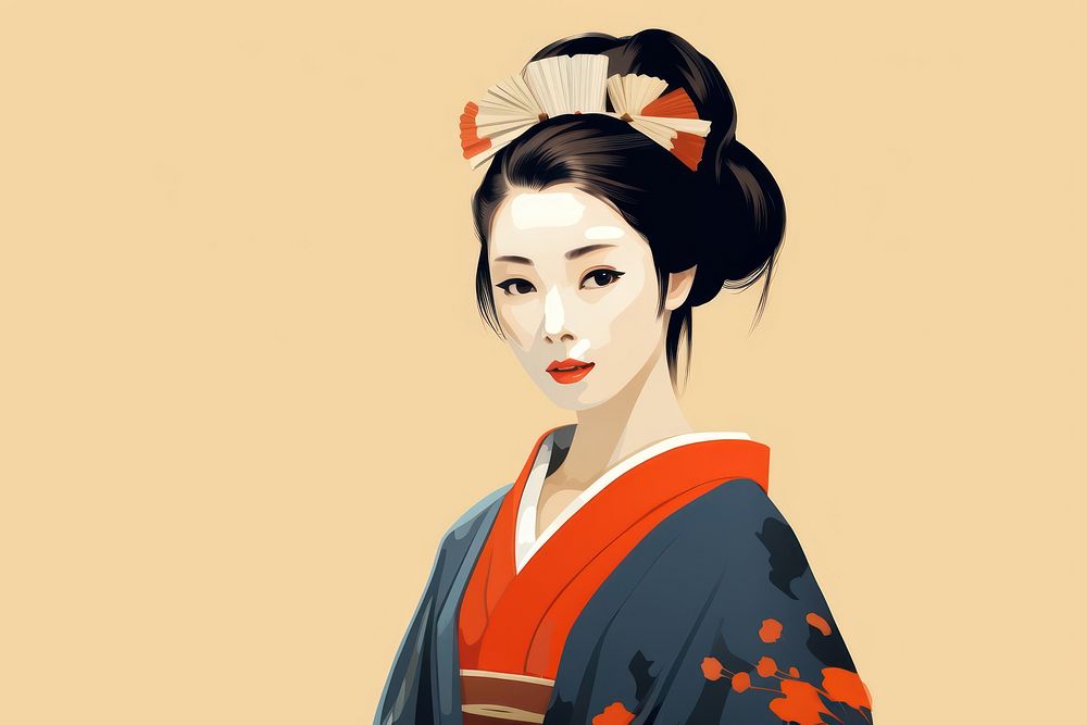 Kimono costume fashion adult. AI generated Image by rawpixel.