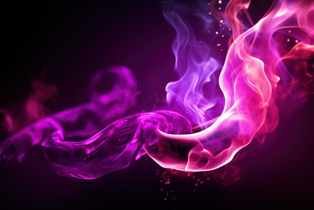 Plasma purple smoke fire. AI generated Image by rawpixel.