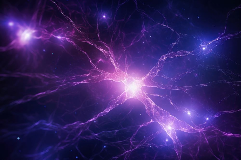 Plasma astronomy lightning science. AI generated Image by rawpixel.