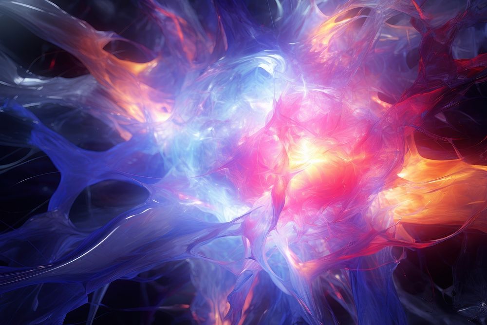 Plasma science pattern purple. AI generated Image by rawpixel.