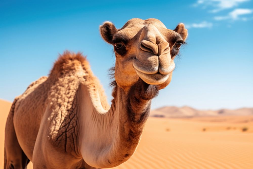 Camel animal mammal desert. AI generated Image by rawpixel.