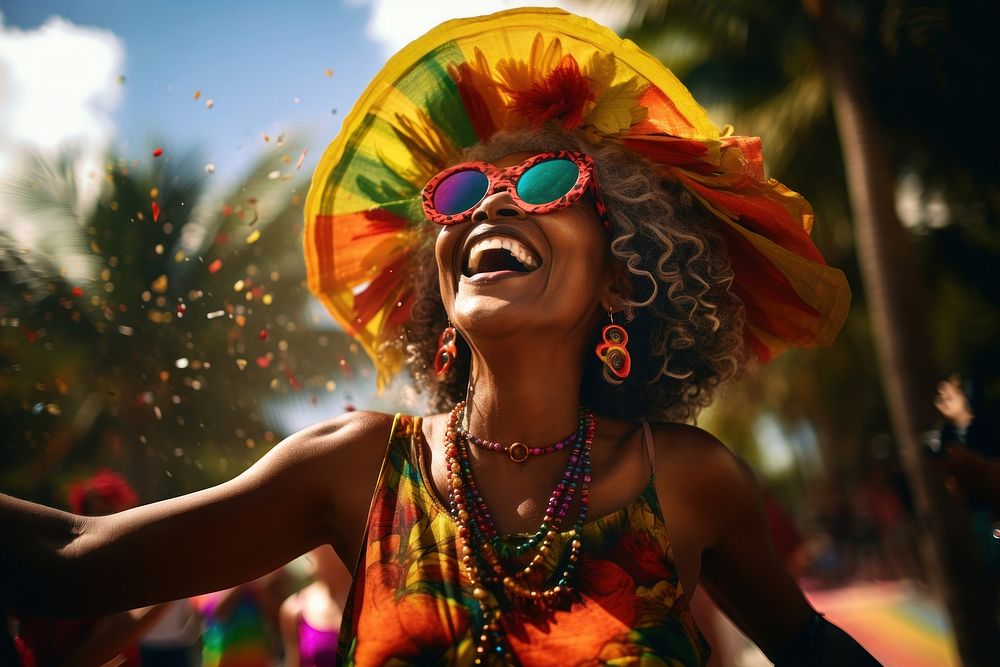 Carnival laughing celebration performance. AI generated Image by rawpixel.