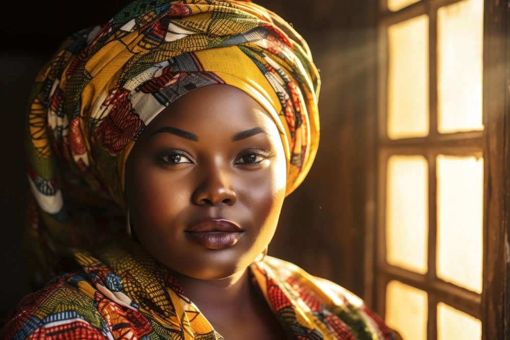 Chubby african woman portrait photo photography. AI generated Image by rawpixel.