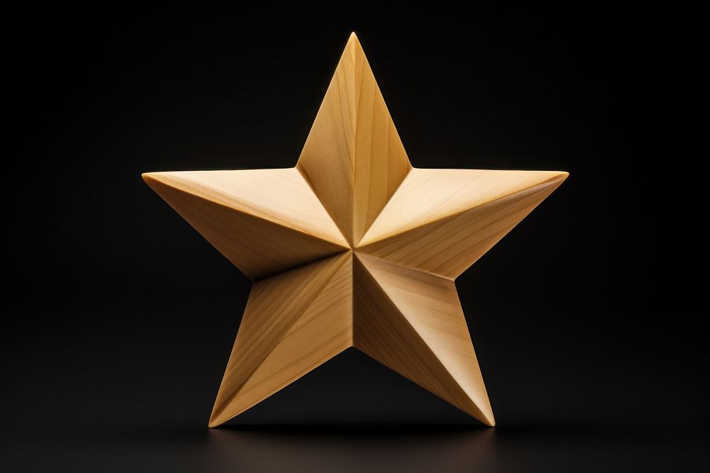 Star symbol wood celebration. AI generated Image by rawpixel.