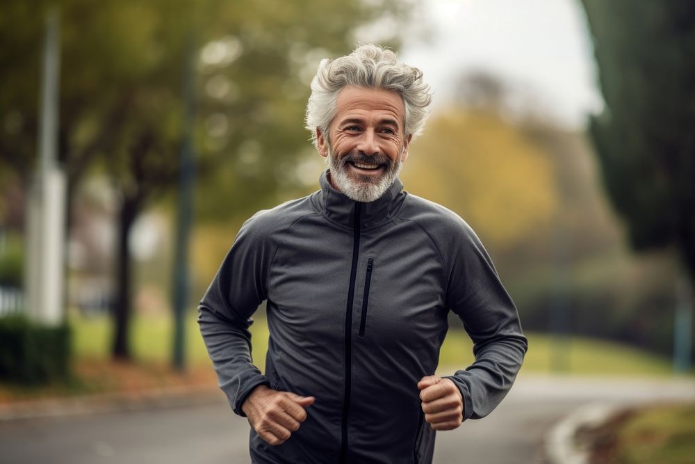 Looking running adult man. AI generated Image by rawpixel.