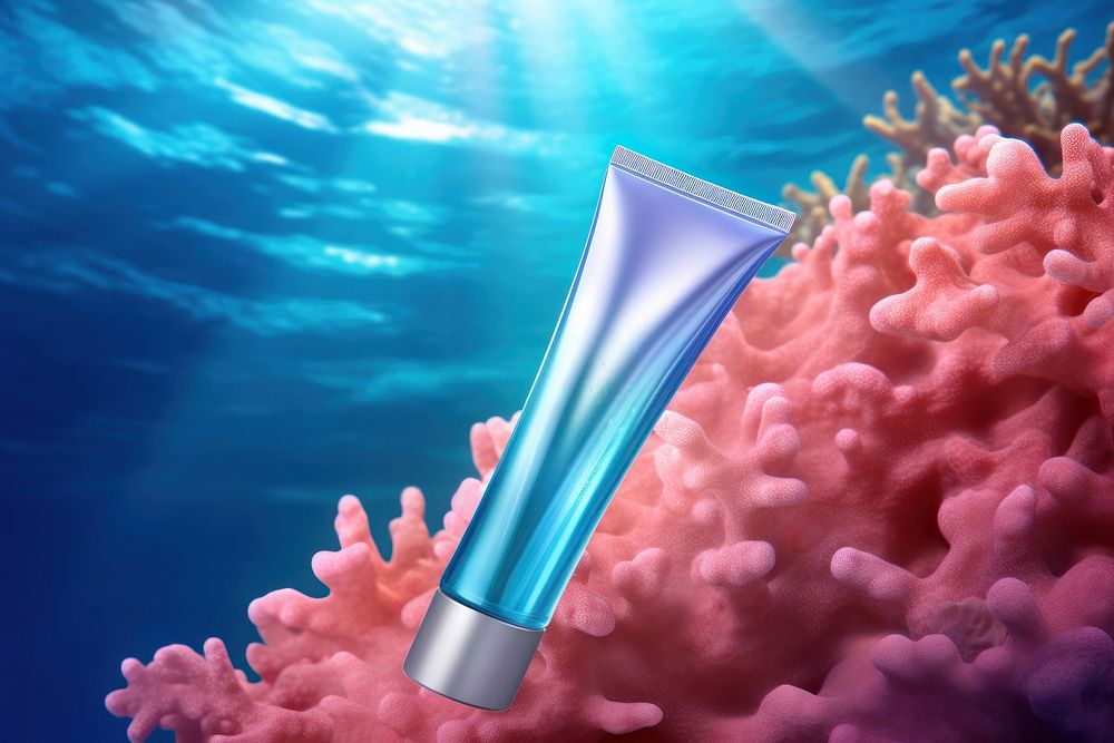 Underwater cosmetics outdoors nature. AI generated Image by rawpixel.