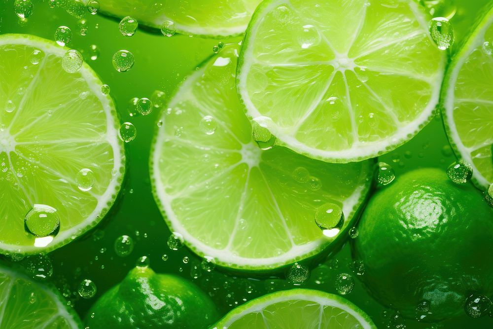 Lime backgrounds fruit green. AI generated Image by rawpixel.