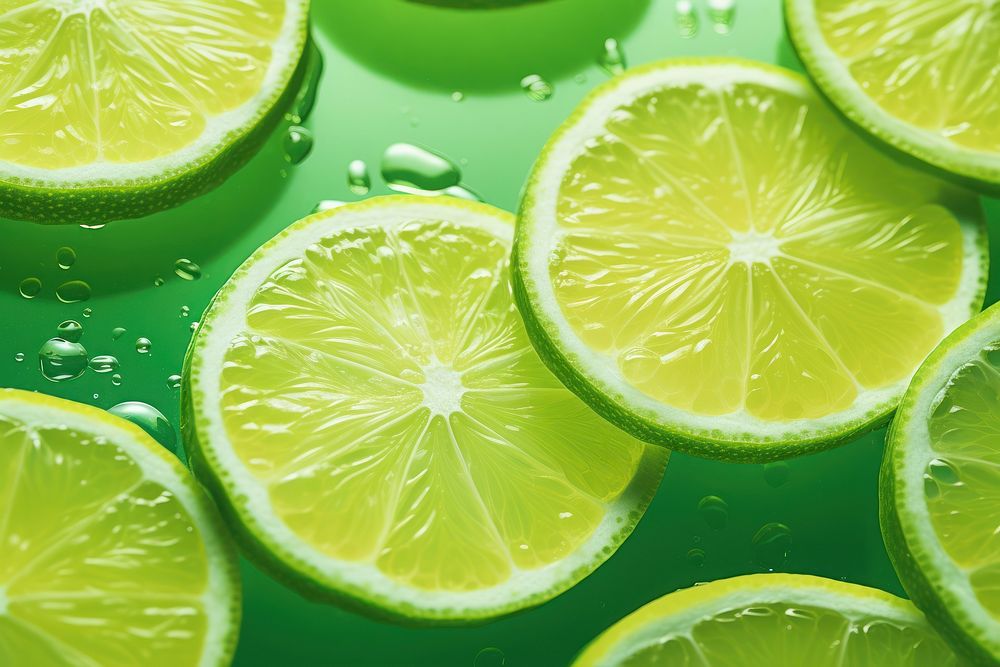 Lime backgrounds lemon fruit. AI generated Image by rawpixel.