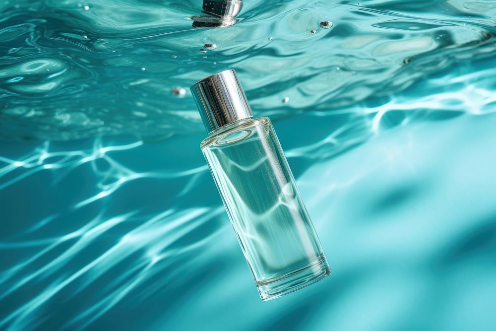 Bottle cosmetics perfume water. AI generated Image by rawpixel.