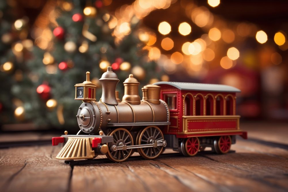 PNG Christmas toy train christmas vehicle transportation. AI generated Image by rawpixel.