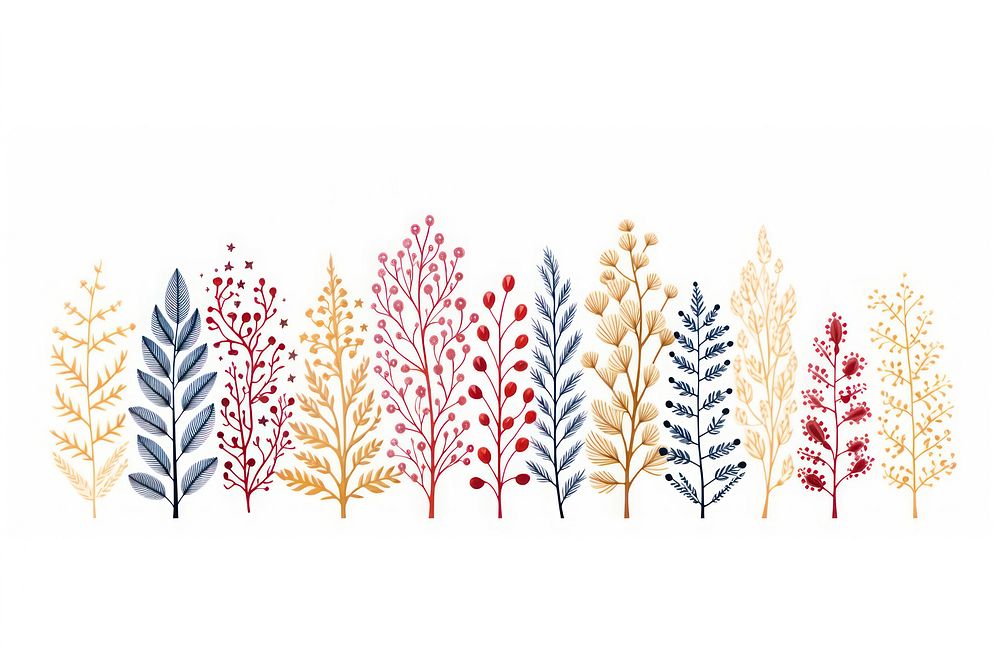 Christmas Border pattern plant christmas decorations. AI generated Image by rawpixel.