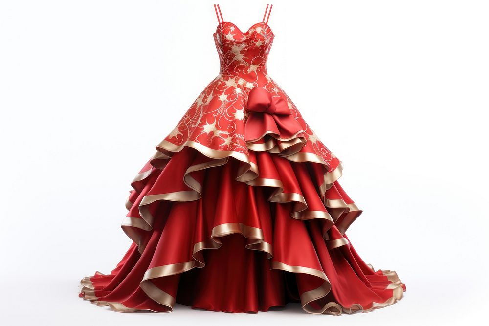 Christmas dress fashion wedding gown. AI generated Image by rawpixel.