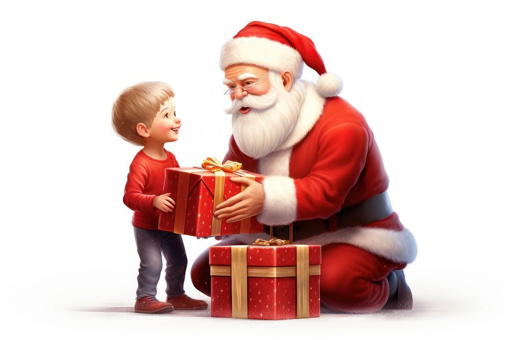 Christmas child baby gift. AI generated Image by rawpixel.