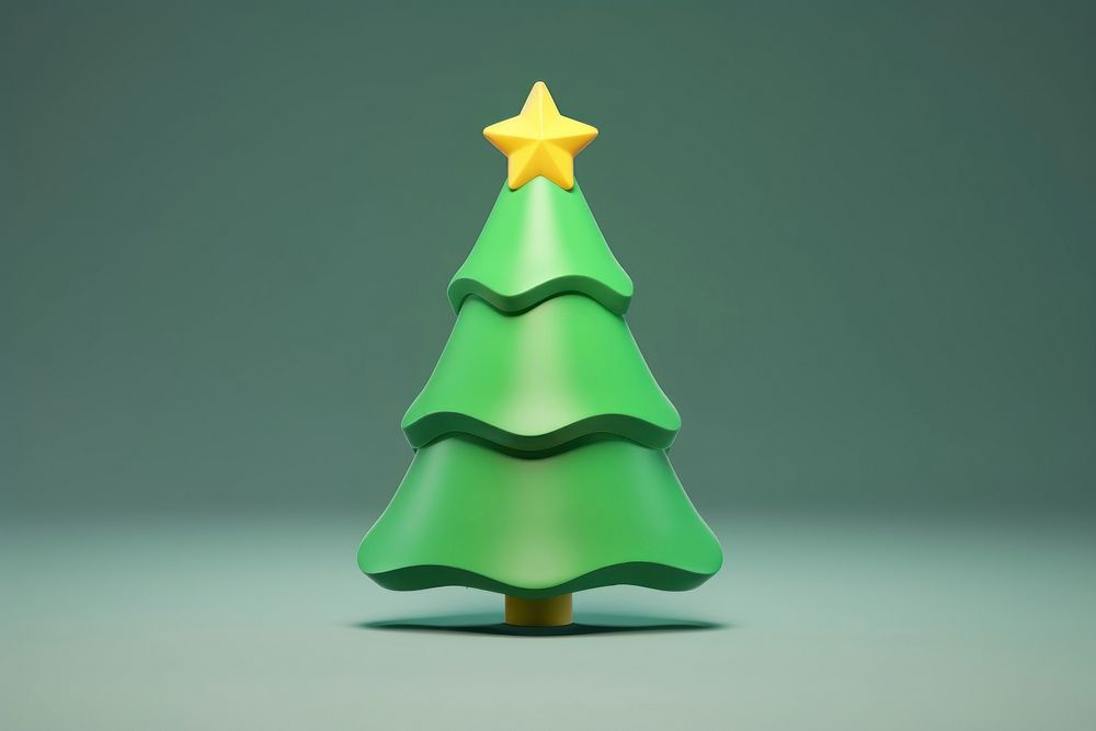 Christmas tree green illuminated celebration. AI generated Image by rawpixel.