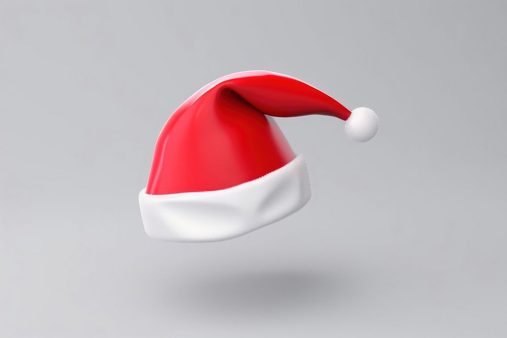 Santa hat gray gray background celebration. AI generated Image by rawpixel.