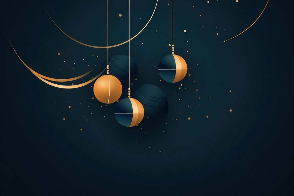 Christmas balls christmas sphere night. AI generated Image by rawpixel.