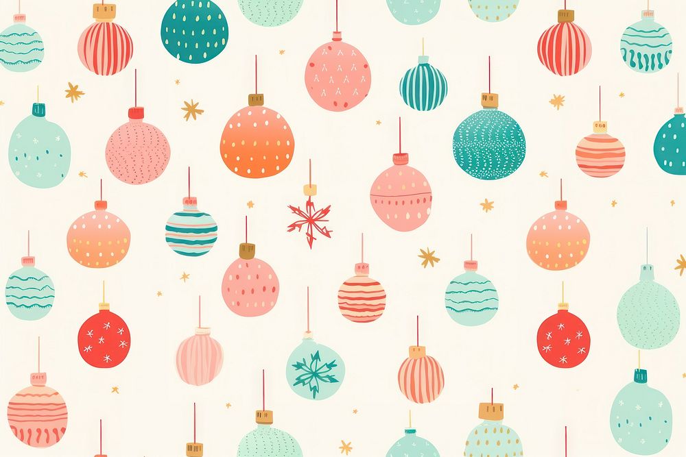 Pattern backgrounds christmas christmas ornament. AI generated Image by rawpixel.