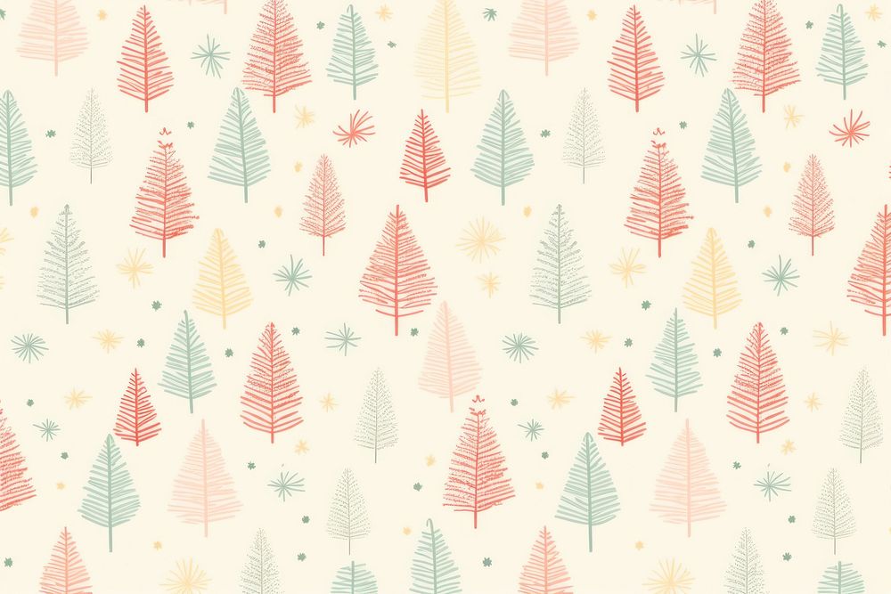 Christmas pattern backgrounds plant. AI generated Image by rawpixel.