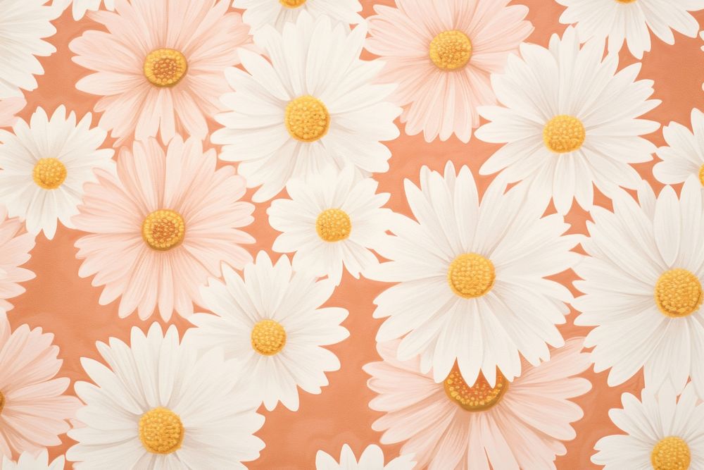 Daisies pattern backgrounds wallpaper flower. AI generated Image by rawpixel.