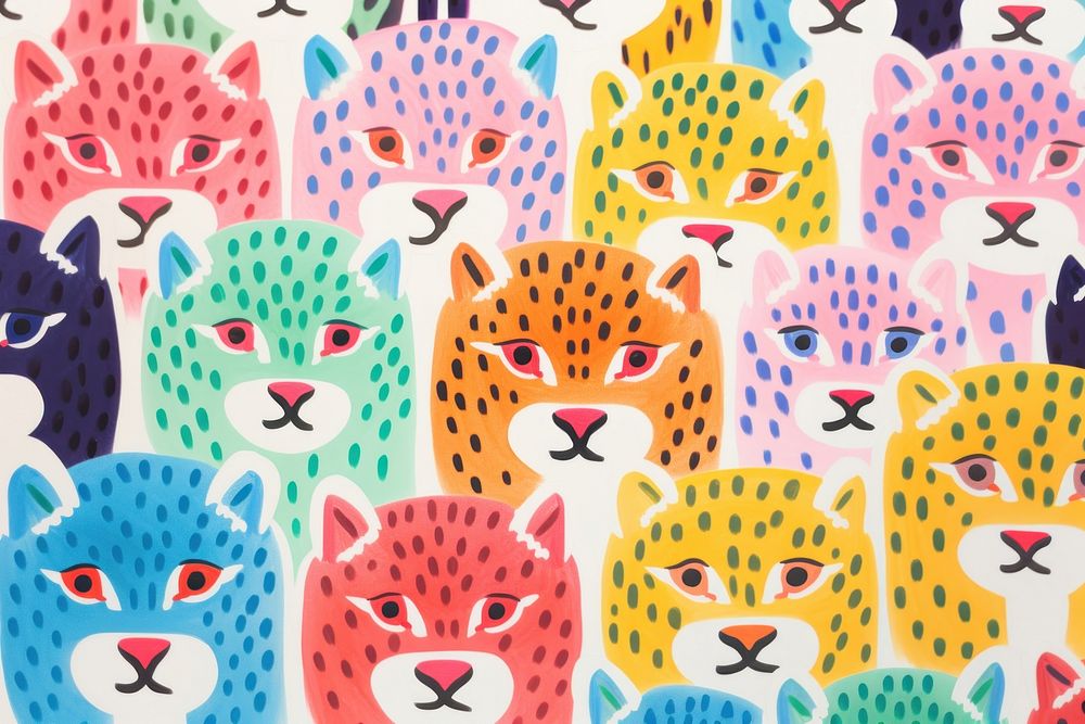 Cheetahs pattern cheetah art backgrounds. AI generated Image by rawpixel.
